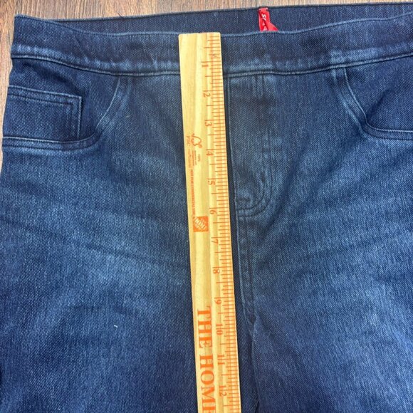 Spanx Pull On Skinny Jeans Distressed Dark Wash Women’s Size Size XL - Picture 7 of 10